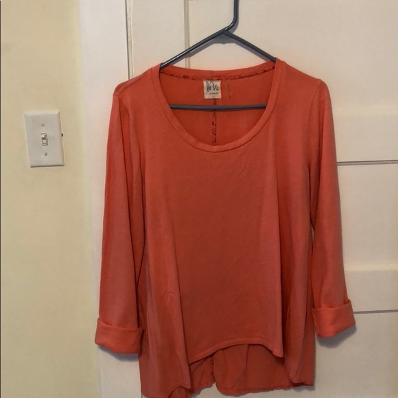 Sam and Lavi (from anthro) coral casual shirt M - Picture 3 of 6